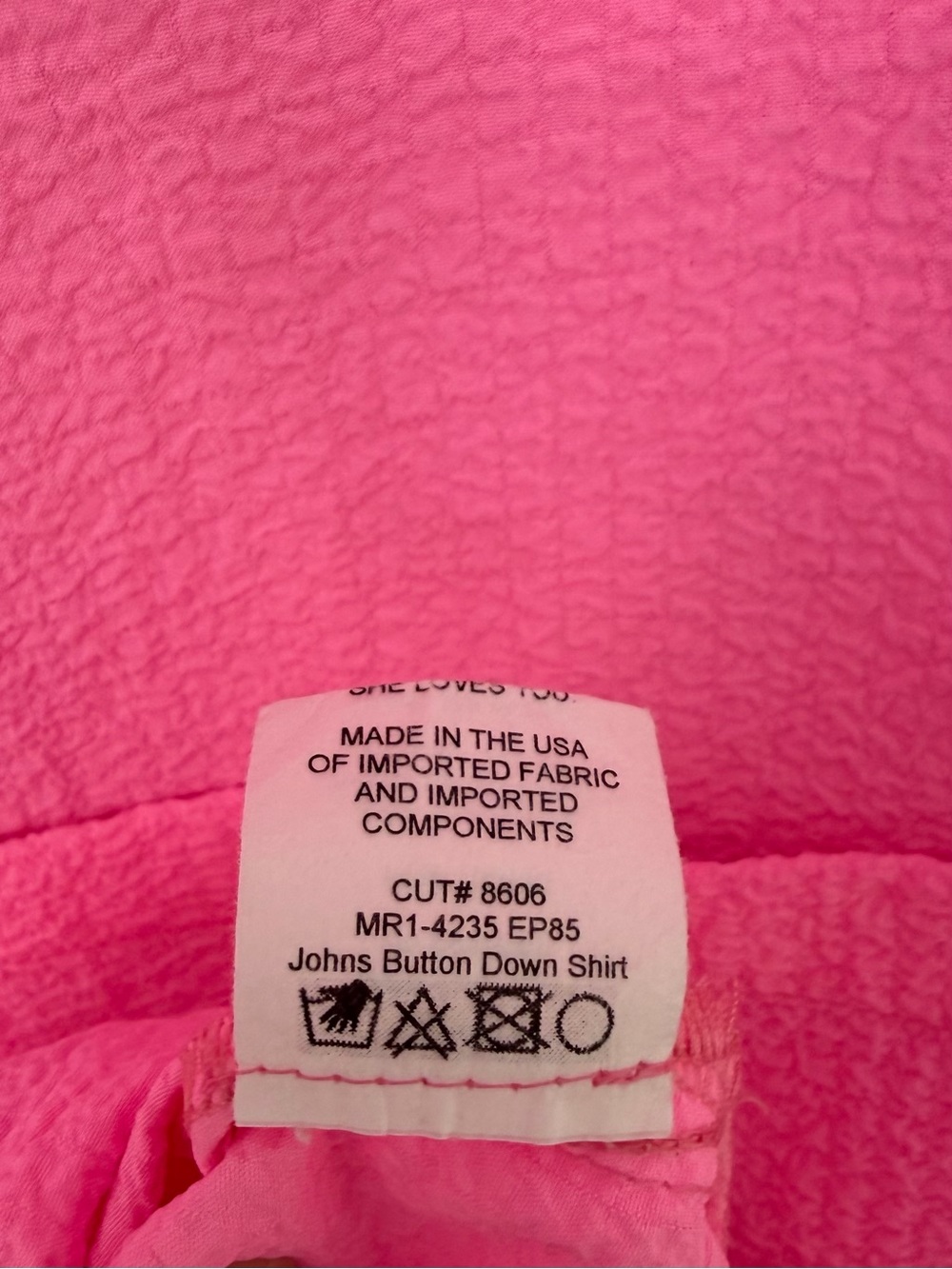 SHOW ME YOUR MUMU Johns Button Down Shirt in Electric Bubble Gum Pink - Picture 9 of 9